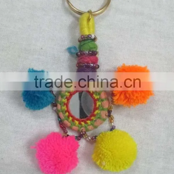 Banjara Tribal Beaded Hair Hanging Tribal Tassels Key Ring