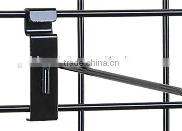 12" Black Gridwall Hook With Angled Tip Meshwall Hook for Impulse Purchases photo-2