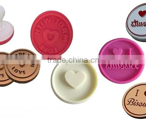 Silicone Cookie Stamp "made With Love" Valentines Day Gift photo-5