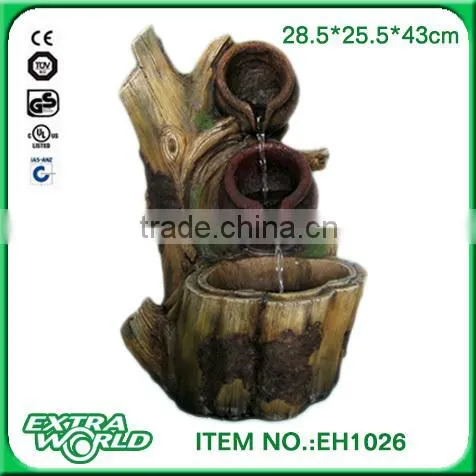 Large Size Polyresin Indoor Water Fountain With Jar
