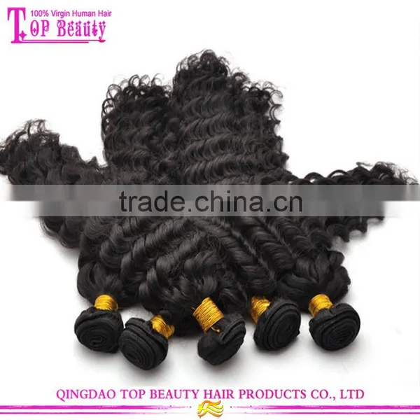 2015 Top Selling 100% Real Malaysian Deep Wave Hair Factory Price Brand Name Hair Weave photo-2