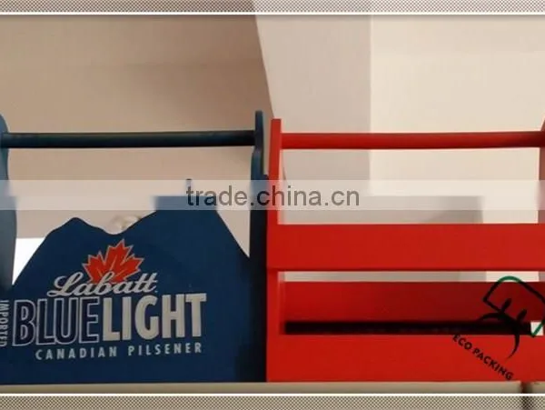 Custom Wooden Carriers 6 Bottles Beer Carrier Pine Wood Beer Tote photo-2
