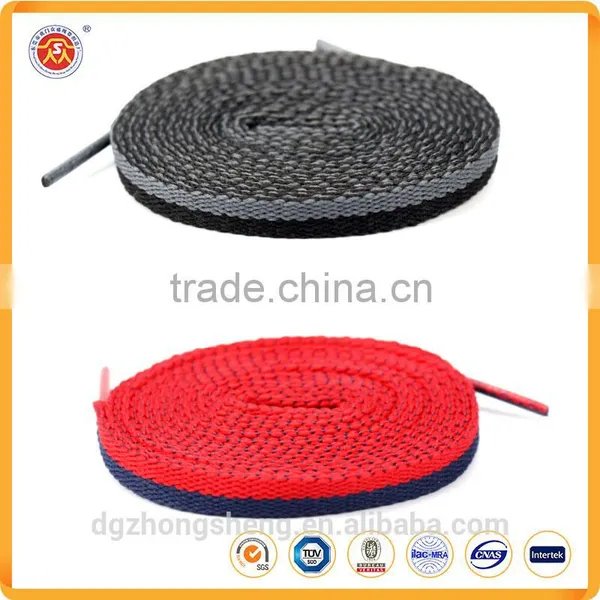 Factory High Quality Bulk Elastic no Tie Shoelaces Custom Tubular Printed Polyester Shoelaces for Sale photo-2