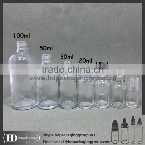 HD 30ml Clear Olive Oil Bottles Dropper Bottle Eliquid Dropper Glass Bottle photo-2