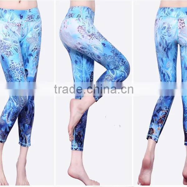 High Quality Colorful Printing Ladies Wearing Tight Yoga Pants Hot Sale photo-4