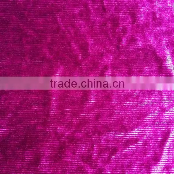 High Quality Stripe Poly/spadnex Stripe Korea Velvet Fabric for Dress, Blouse photo-6