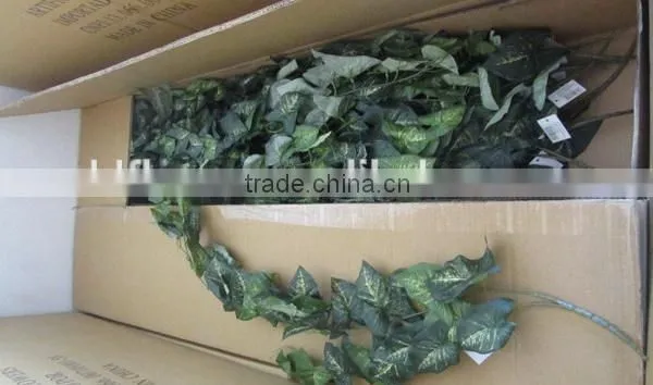 Silk Leaves Garland Green photo-3