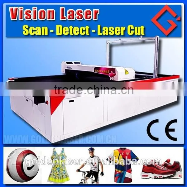 Sublimated Dye Textile Cutter / Laser Cutting Digital Printing Fabrics