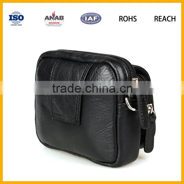 Leather Fanny Pack Pocket Travel Waist Belt Bag Cell Phone Holder photo-2