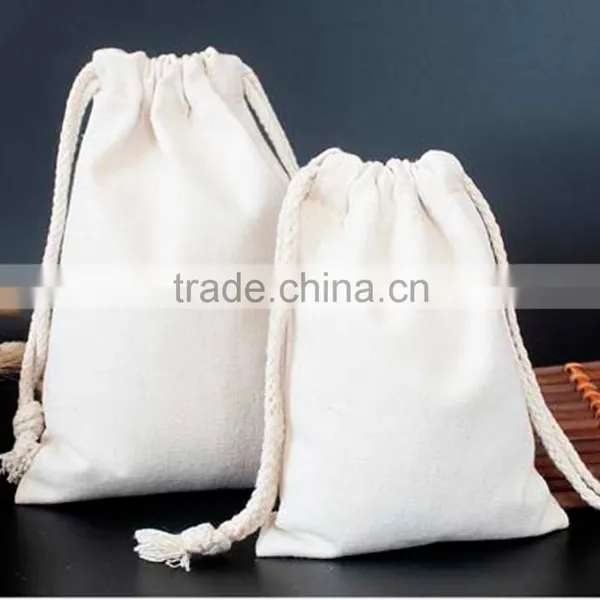 Custom Canvas and Cotton Drawstring Bag photo-5