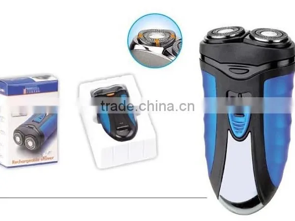 Hot Sale Cheap Professional Electric Rechargeable Face Care Man Shaver 2 Heads Ower Motor China Supplier photo-2