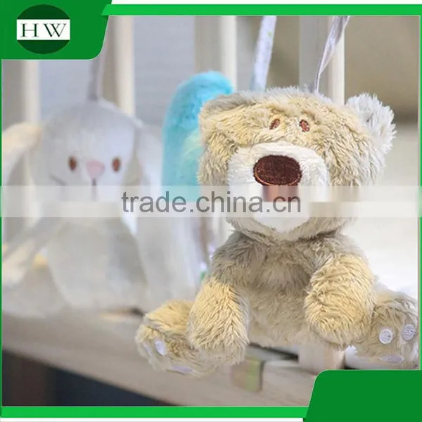 Best Christmas Gift Soft Baby Crib Bed Cot Hanging Plush Musical Rattle Toy photo-3