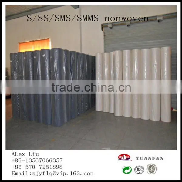 Light Gray and Ivory White Non-woven Fabric Made in China Factory / pp Nonwoven Fabric / pp Non Woven Fabric photo-5