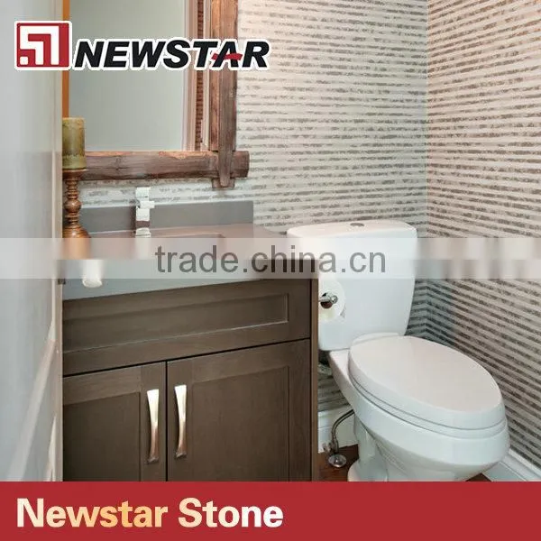 Newstar Prefab Hotel Project Bathroom Quartz Countertop photo-5