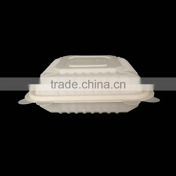 CBT026 Disposable Biodegradable 9 Inch 3 -div Corn Starch Food Container photo-2