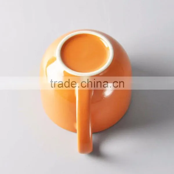 Colorful Glazed Ceramic Soup Bowl With Handle photo-5