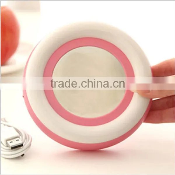 Winter USB Gadget Silicone Cup Mat, Rainbow Colorful Design USB Heat Warmer Coaster, Gift USB Cup Warm Coaster For Wholesale photo-2