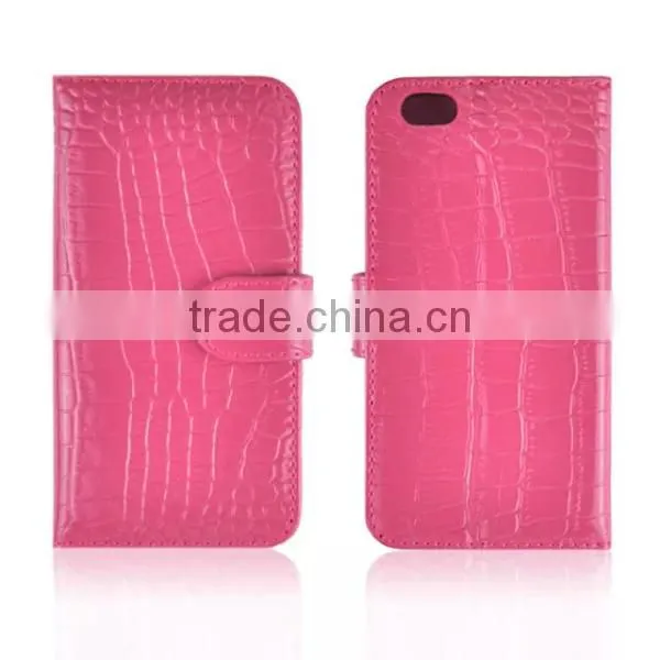 Fashion Crocodile Pattern Leather Flip Mobile Phone Case,genuine Leather Case for IPhone 6 6Plus photo-4