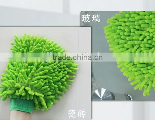 Small Order Stock Strong Absorb Shenil Double Side Home Cleaning Gloves photo-4