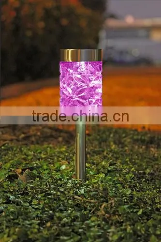 12pk Stainless Steel Solar Deco Garden Lawn LED Path Light photo-5