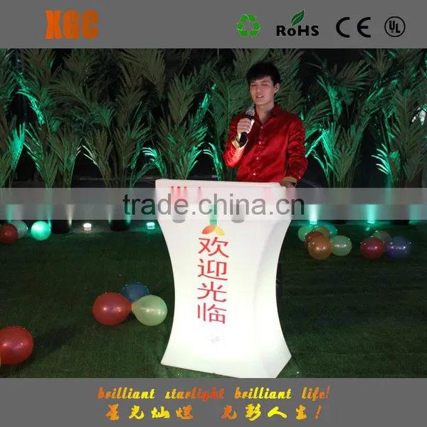 Led Glowing Cocktail Table Outdoor 16 Color Illuminated Table for Sales photo-4