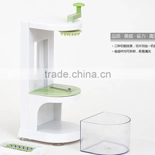 Tri-blade Plastic Spiral Vegetable Slicer Cutter and Peeler photo-2