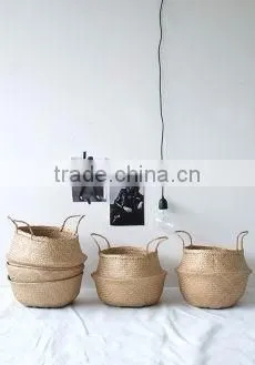 House Decorative Accessories, Decorative Seagrass Basket, Laundry Baskets photo-4