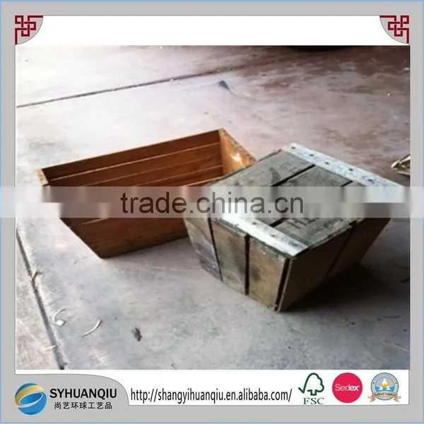 Shabby Chic And Reclaimed Wood Material Wooden Apple Crate For Sale-cn photo-3