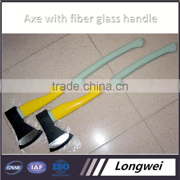 Camping axes with fiber glass handle