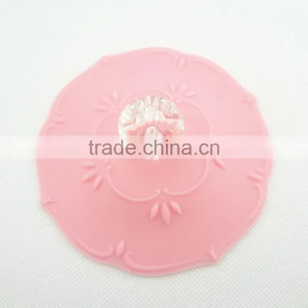 Silicone Cup Lids - Diamond Mug Cover - Silicone Glass Cover Suction Lids for Coffee and Tea Cup photo-2