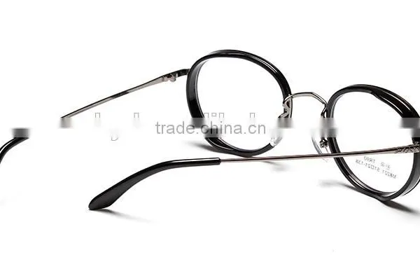 New 2016 Metal Leg Frames Fashionable Retro Glass Frame Flat Lens Can Match Myopia Glasses photo-5