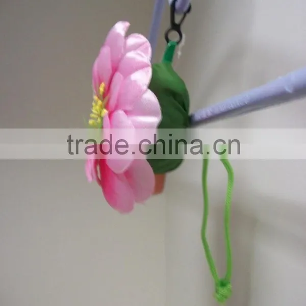 Pretty Orange Flower Shape Re-Usable ECO Foldable Shopping Bag photo-4