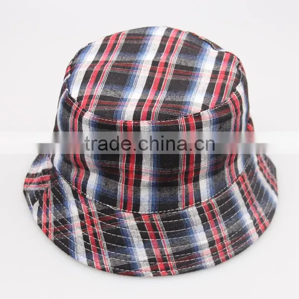Various of High Quality Europestyle Checked Bucket Hat photo-3