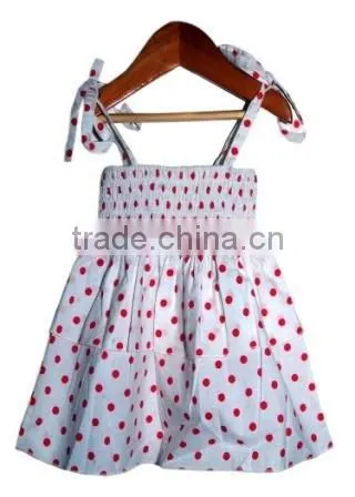 Organic Cotton Girl's Smocked Dress