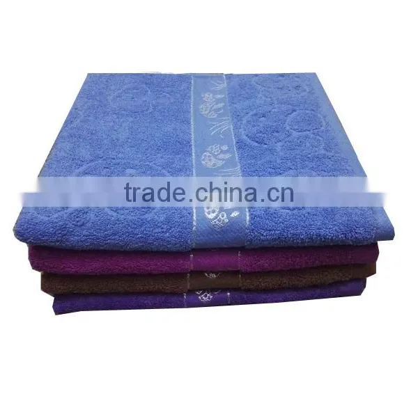 Dark Color High Quality Solid Color Cotton Bath Towels photo-2