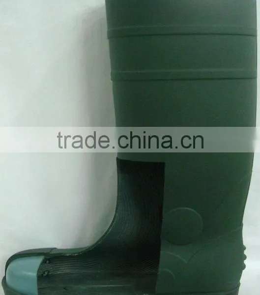 Custom PVC Break Resistance Steel Toe Boots For Chemical Industry photo-3