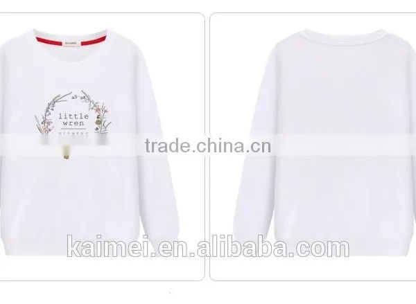 Latest Design High Quality Enjoy a Good Popularity Plain Women Sweatshirt CVC(60/40) photo-3
