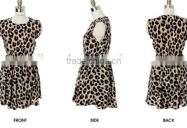 Summer Fashion Women Casual Dress Sexy Leopard Dress photo-5