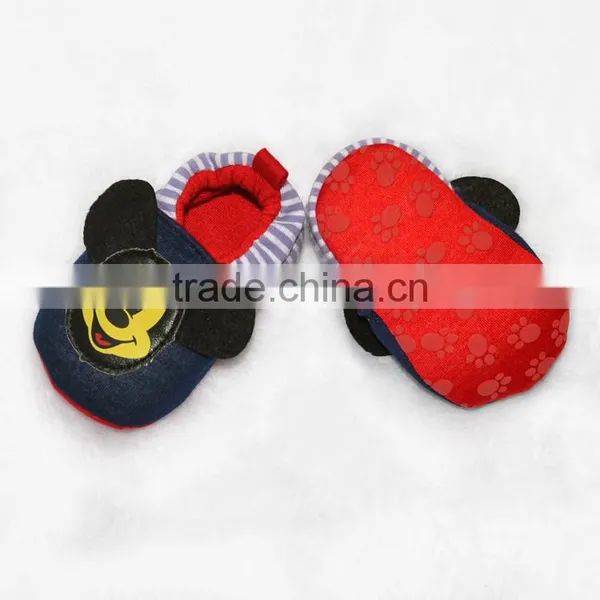 Cute Mickey Face Embroidered Baby Footwear photo-6