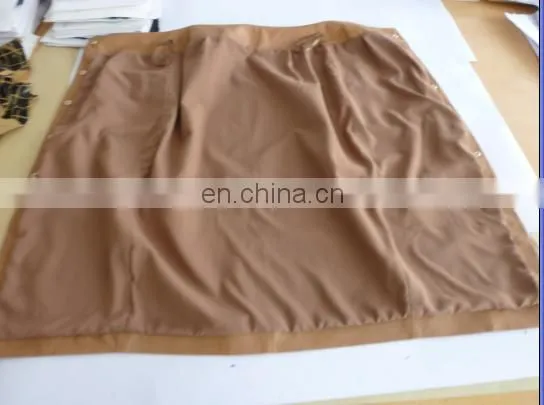 Ladies Genuine Sheep Leather Skirt With Button in Front photo-3
