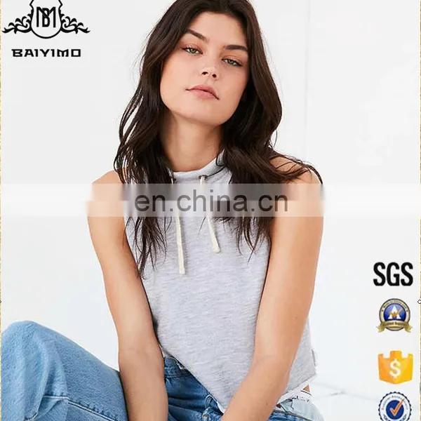 2016 Latest Hot Sale Wholesale Rayon and Cotton Casual Solid Tank Top for Women