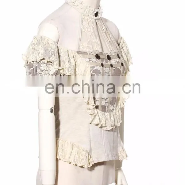 Steampunk Long Sleeve Shirt With Choker-collar photo-2