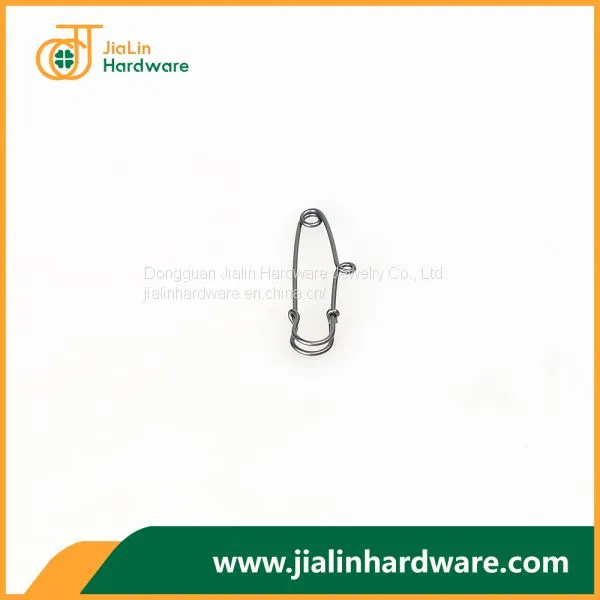Hot Selling Silver Tone Beading Single Holes Safety Pins Brooch Arts and Crafts 1.9mm*64mm photo-2