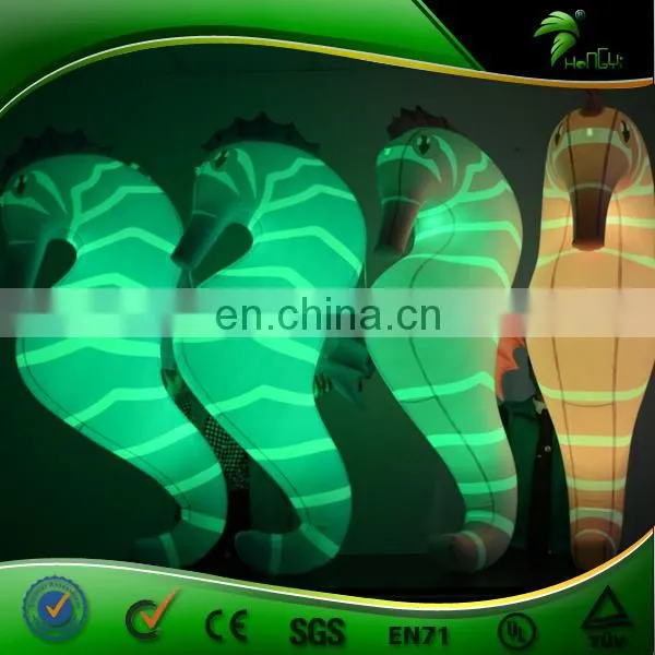 Animal Shape Inflatable LED Balloon Flying Sea Horse Inflatabel Light Balloon For Parade photo-3