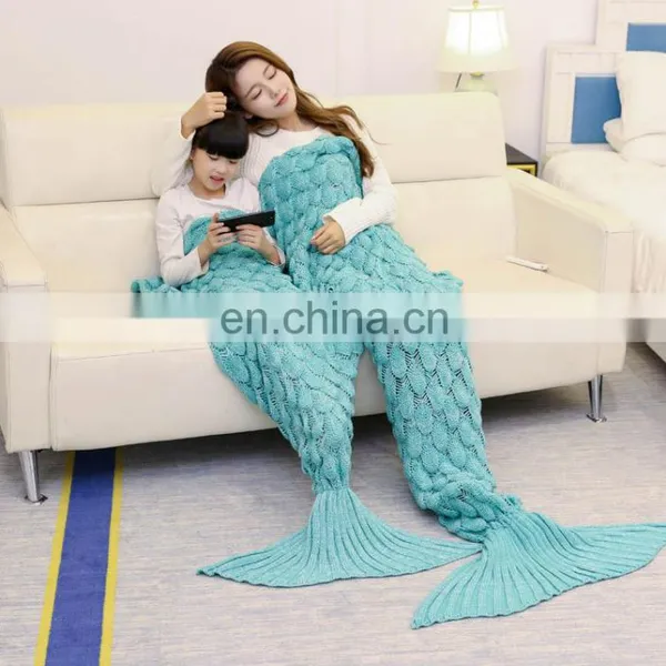 Adult and Children Mermaid Tail Blanket on Sale photo-5