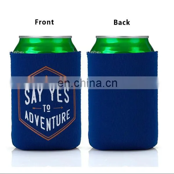 Mixed Design Camp Theme Neoprene Zipper Sleeve Insulated Beer Can Covers photo-2