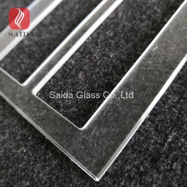Custom 3-5MM Tempered Glass Polished Beveled Edges for Switch Socket Glass Bezel photo-3