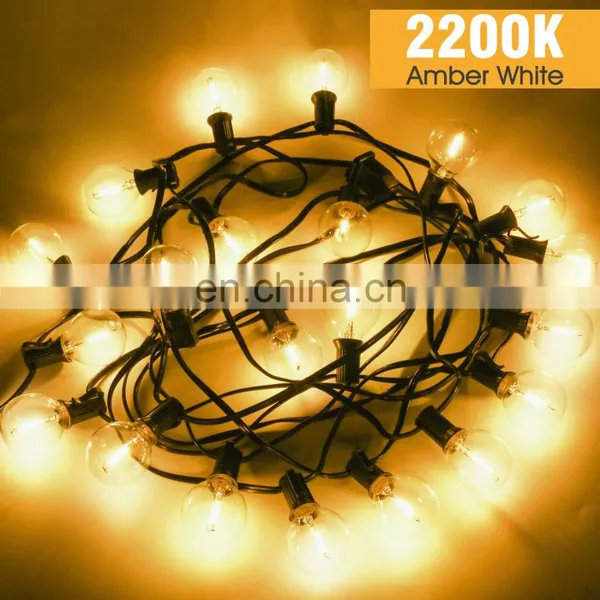 25ft G40 String Lights With Edison Bulbs Outdoor Market Lights Patio Backyard Party Lights photo-5