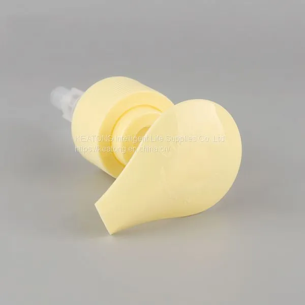 24/410 Wholesale Light Yellow Color Plastic Hand Press Type Liquid Lotion Pump