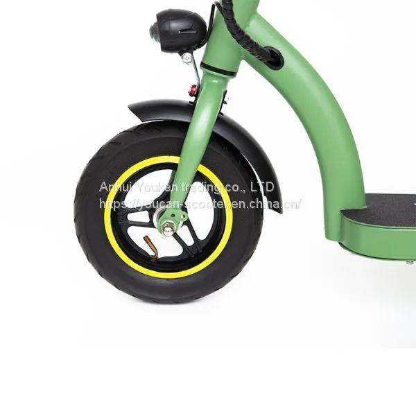 2020 Hot Selling Youcan 5.0 Lithium Battery 36v 10Ah 350w 12 Inches Steel Frame Easy Folding Electric Scooter photo-2